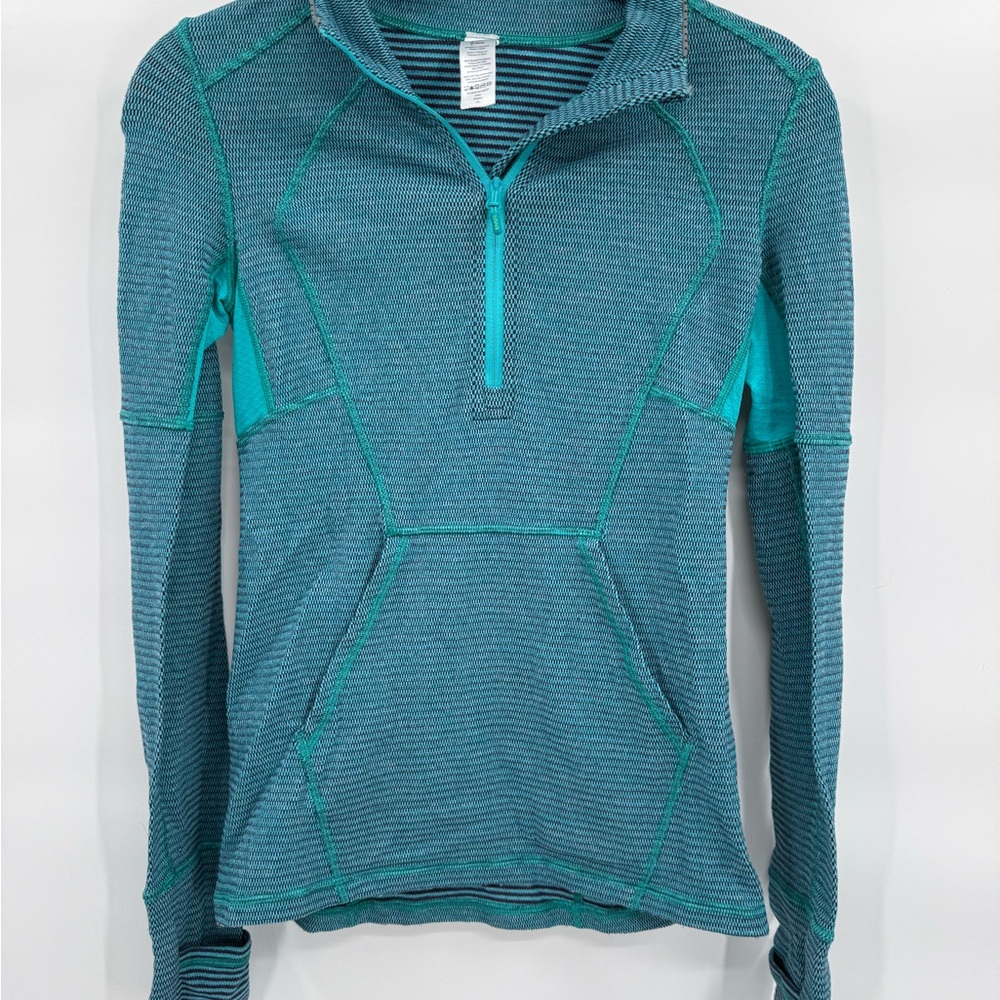 Ivivva Striped Teal and Navy Top